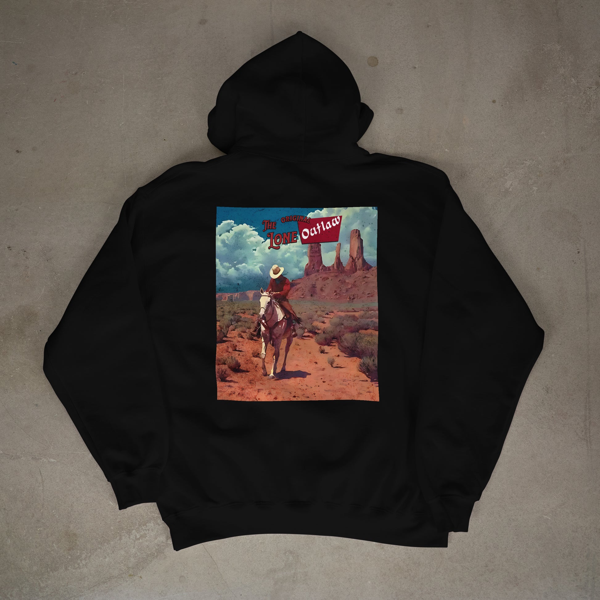 Lone Outlaw Cowboy Hoodies