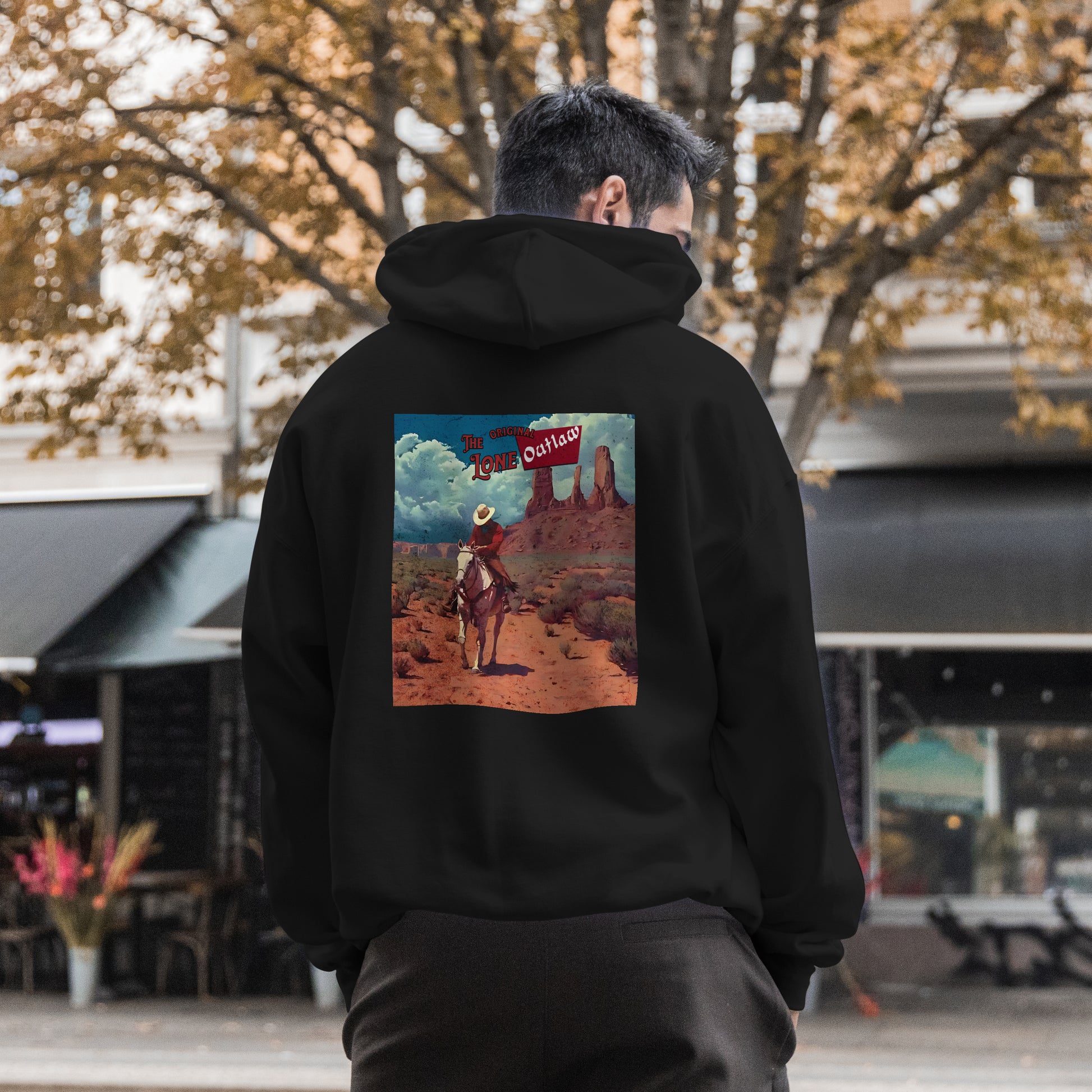Lone Outlaw Cowboy Hoodies