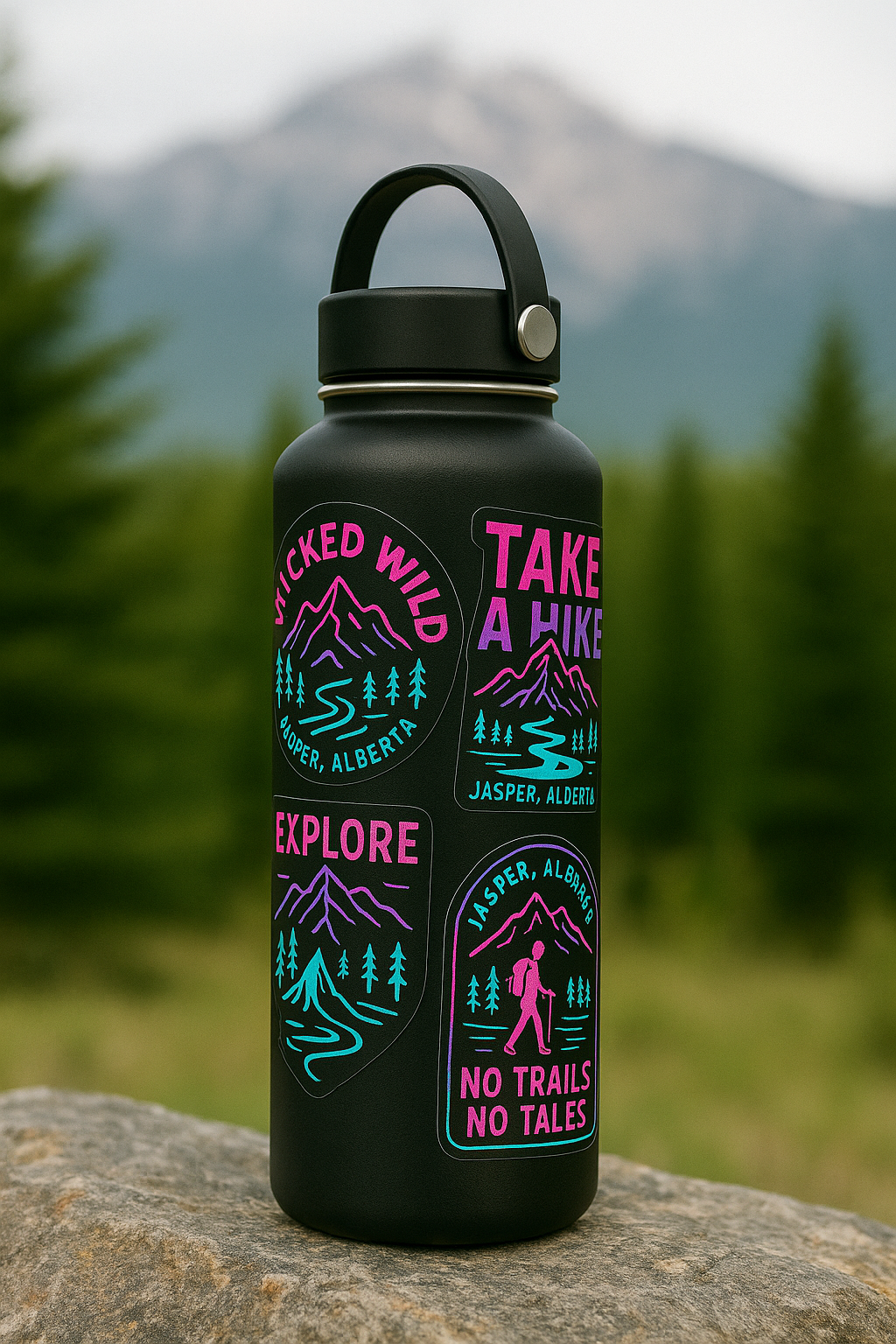 4 Pack Jasper, Alberta Sticker Pack