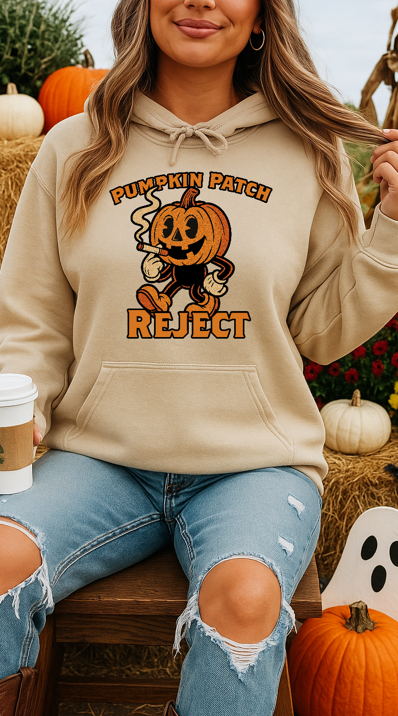 Retro Pumpkin Hoodie – Spooky Season Beige Unisex Hoodie